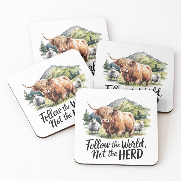 Item preview, Follow the World, Not the Herd designed and sold by PictoParade.