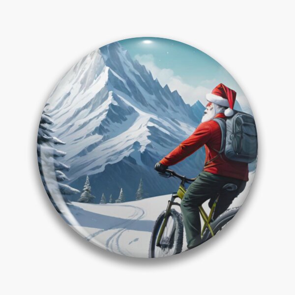 Item preview, Snowy MTB Mayhem: Santa’s Downhill Race designed and sold by GrizzlyCollective.