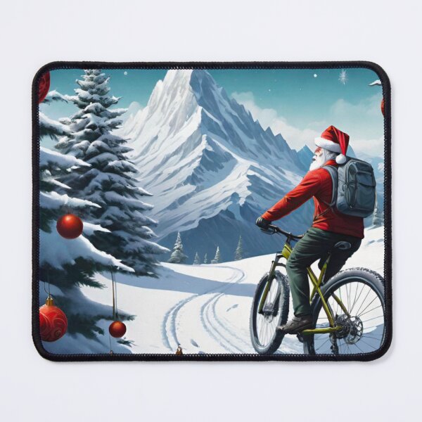 Item preview, Snowy MTB Mayhem: Santa’s Downhill Race designed and sold by GrizzlyCollective.