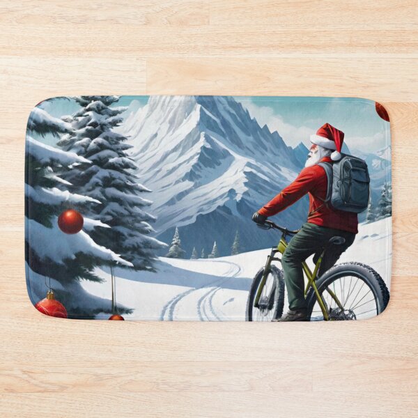 Item preview, Snowy MTB Mayhem: Santa’s Downhill Race designed and sold by GrizzlyCollective.