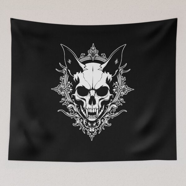 Item preview, Cat skull designed and sold by Brexmore3.