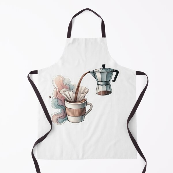 Item preview, Watercolor Filter Coffee Mocha Pot designed and sold by ArtQueen777.