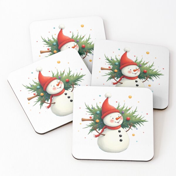Item preview, A fun snowman carrying a Christmas tree designed and sold by kankan22.