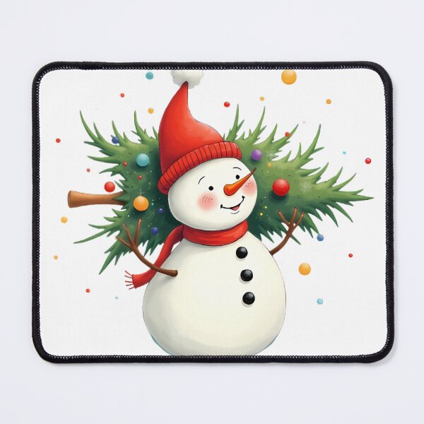 Item preview, A fun snowman carrying a Christmas tree designed and sold by kankan22.