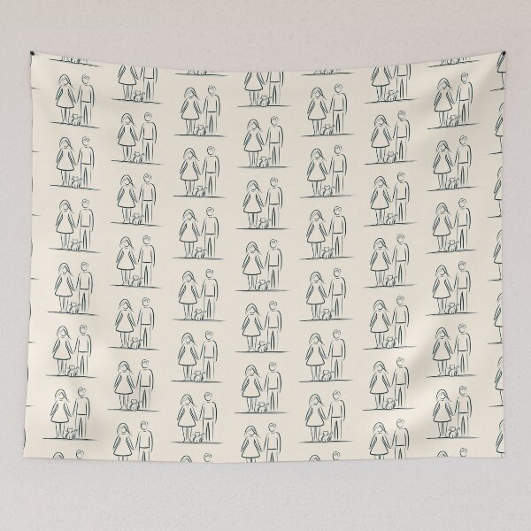 Item preview, Modern Childfree Childless Family - Man Woman Cat designed and sold by Divine Ease.