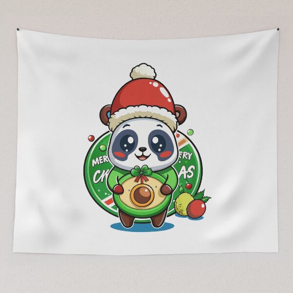 Item preview, Panda And Avocado - Funny Christmas Design designed and sold by Svenniibee.