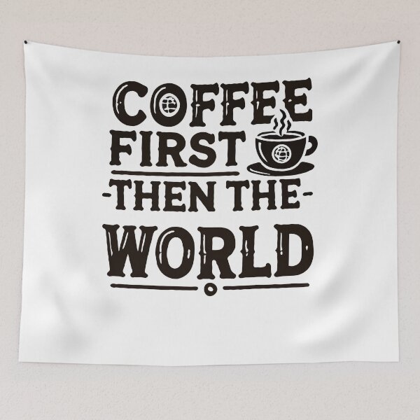 Item preview, Coffee First - Funny Saying For Coffee Lovers designed and sold by Svenniibee.