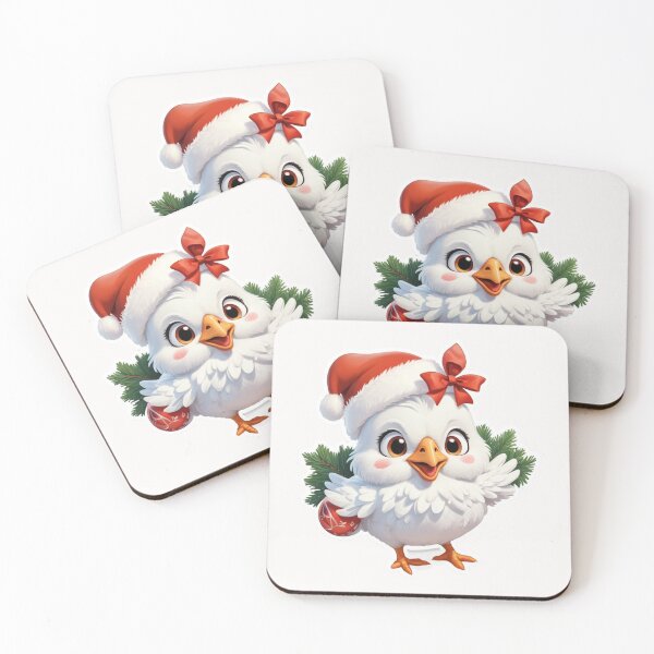 Item preview, Christmas Cartoon Chicken designed and sold by Krieghorn.