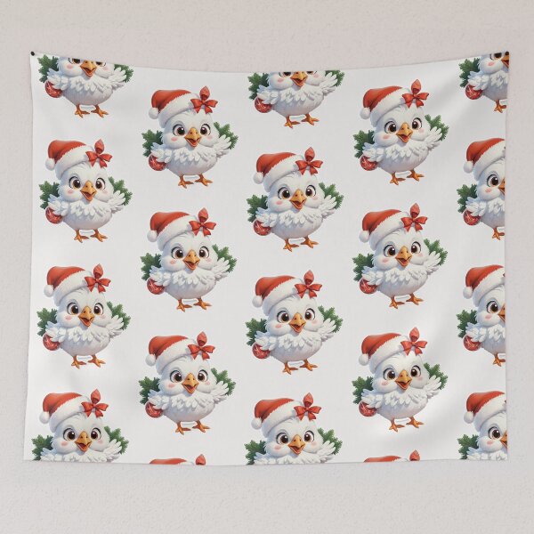Item preview, Christmas Cartoon Chicken designed and sold by Krieghorn.