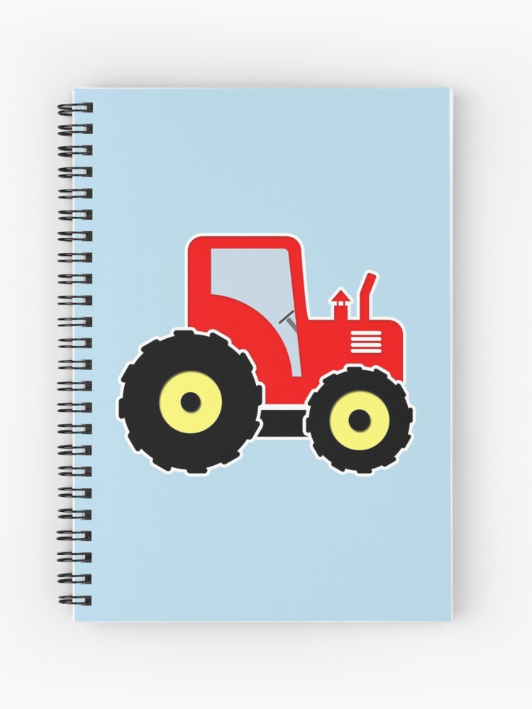 Cuaderno de espiral «Tractor de juguete rojo» de gavila | Redbubble