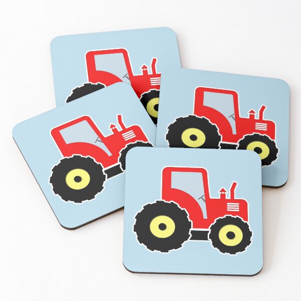 Item preview, Red toy tractor designed and sold by Gaspar Avila.