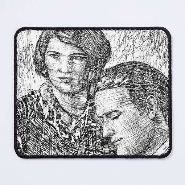 Item preview, ZELDA and F. SCOTT FITZGERALD ink portrait .3 designed and sold by lautir.