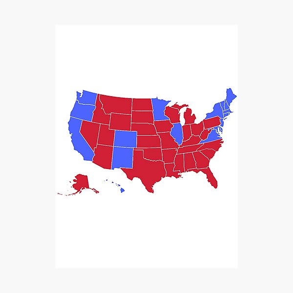 Item preview, 2024 US Presidential Election Results  Trump vs Harris designed and sold by Color Toonix.