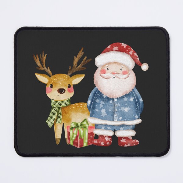 Item preview, Santa Claus with Christmas reindeer designed and sold by pinkyfish1010.
