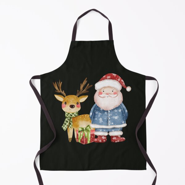 Item preview, Santa Claus with Christmas reindeer designed and sold by pinkyfish1010.
