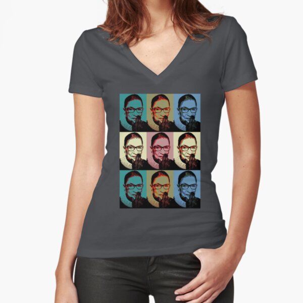 Notorious RBG - I Dissent - may Fitted V-Neck T-Shirt