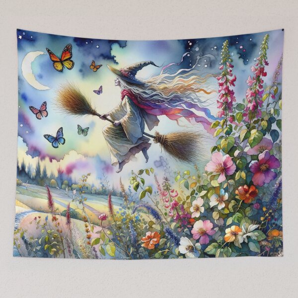 Item preview, Witch on Broom designed and sold by M-Y-A-R-T-.