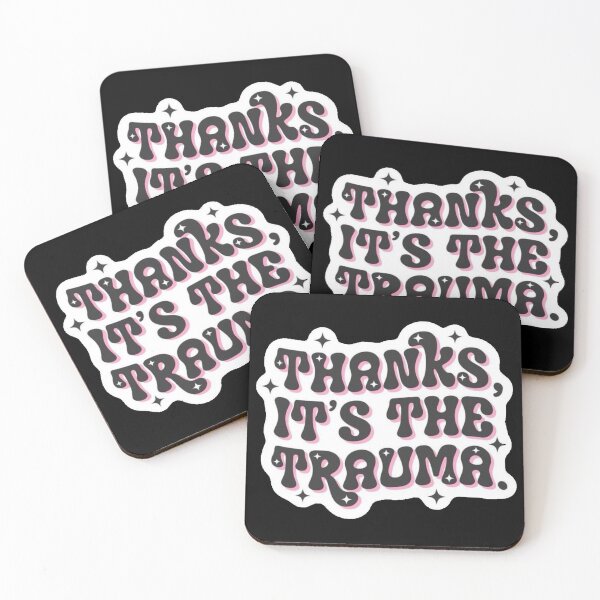 Item preview, Thanks, it’s the trauma Sticker designed and sold by EclipseElixirs.