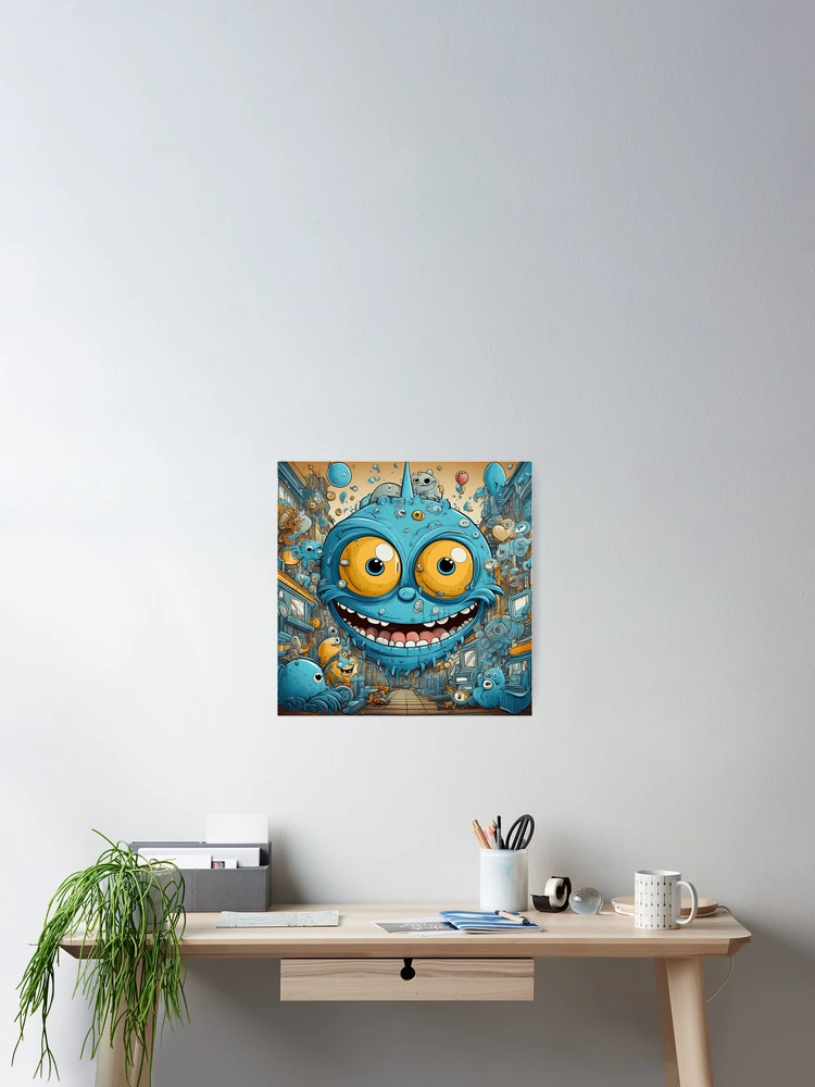 Imagen 2 de 3, Póster con la obra La risa, diseñada y vendida por Raloel Art.
