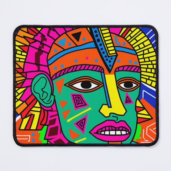 Item preview, Surreal Aztec Warrior designed and sold by patternshoprad.