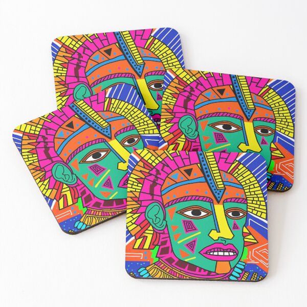 Item preview, Surreal Aztec Warrior designed and sold by patternshoprad.