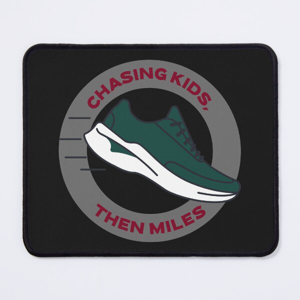 Item preview, Chasing Kids, Then Miles parent running design designed and sold by Ink & Fabric.