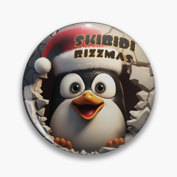 Item preview, Skibidi Rizzmas Penguin funny designed and sold by Klaudesign.