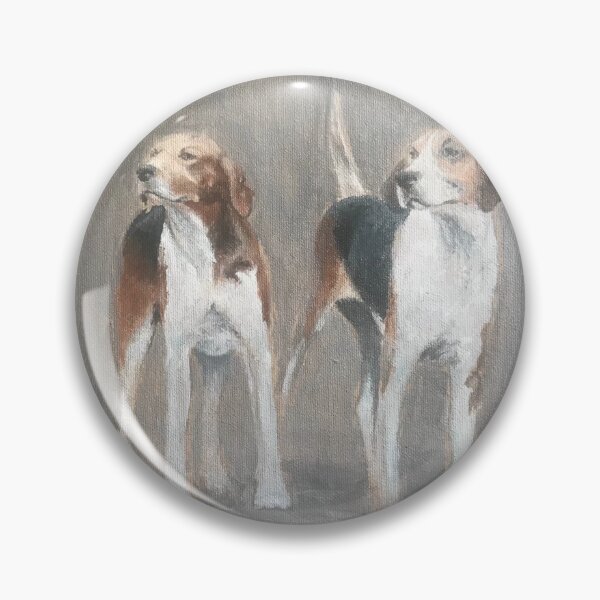 Item preview, English foxhounds designed and sold by BethSaltArt.