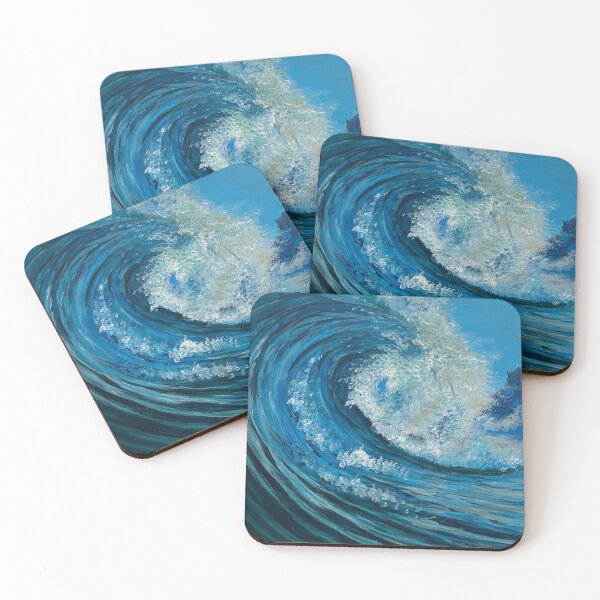 Item preview, Ocean wave with gold designed and sold by artbecomesyou.