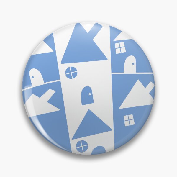 Item preview, Abstract blue house art designed and sold by Monddesign333.