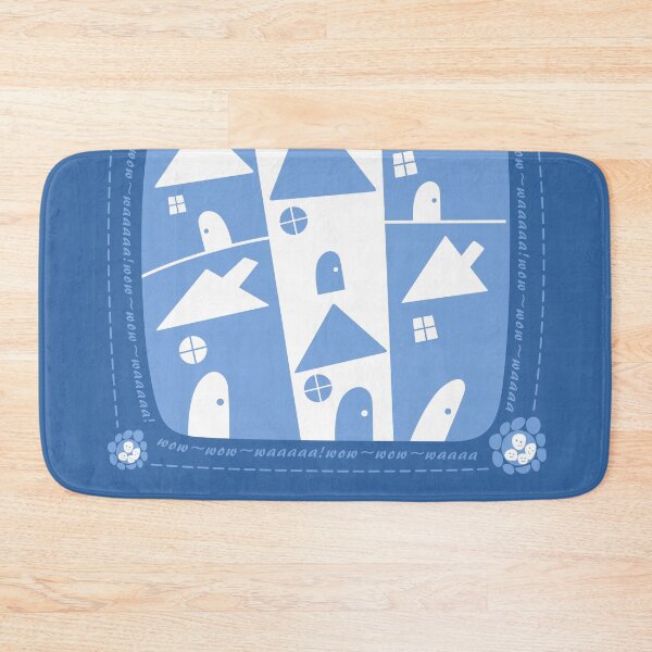 Item preview, Abstract blue house art designed and sold by Monddesign333.