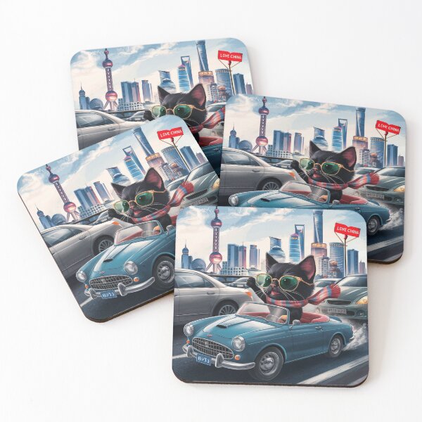 Item preview, Cat on tour - I love China! - Shanghai designed and sold by lavka-xd.