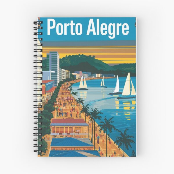 Item preview, Porto Alegre Vintage Travel Poster designed and sold by TravelerRat.
