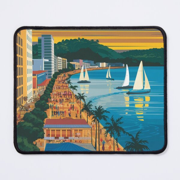 Item preview, Porto Alegre Vintage Travel Poster designed and sold by TravelerRat.