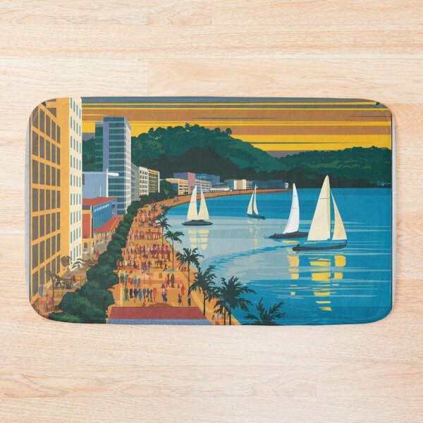 Item preview, Porto Alegre Vintage Travel Poster designed and sold by TravelerRat.