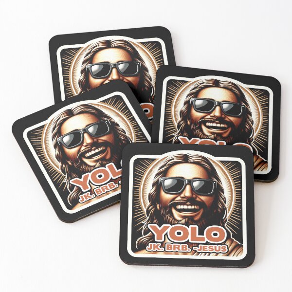 Item preview, YOLO JK BRB Jesus designed and sold by plushism.