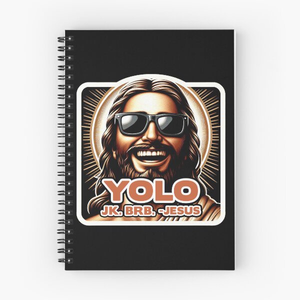 Item preview, YOLO JK BRB Jesus designed and sold by plushism.