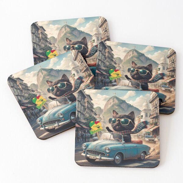 Item preview, Cat on tour - I love Brazil! - Rio de Janerio designed and sold by lavka-xd.