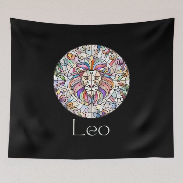 Item preview, Leo Horoscope Sign - Zodiac Stained Glass designed and sold by DreamsArtwear.