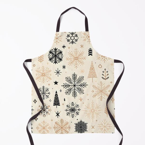 Item preview, Minimalist Beige and Black Snowflake Pattern designed and sold by Coffee Lifestyle.
