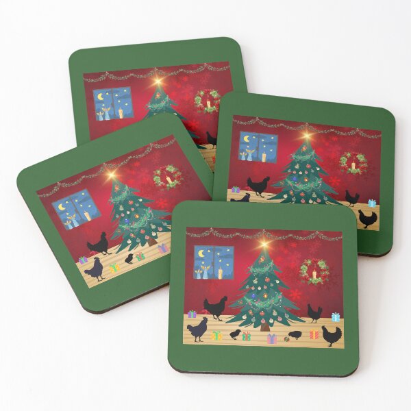 Item preview, A Happy Brood of Christmas Chickens designed and sold by EJVisuals.