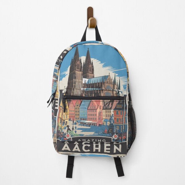Item preview, Aachen Vintage Travel Poster designed and sold by TravelerRat.