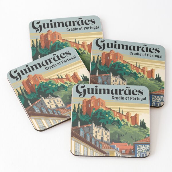 Item preview, Guimaraes Vintage Travel Poster designed and sold by TravelerRat.