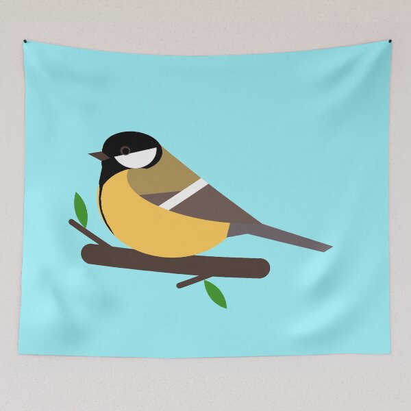 Item preview, Cute great tit bird - birds in my garden designed and sold by mikistudio.