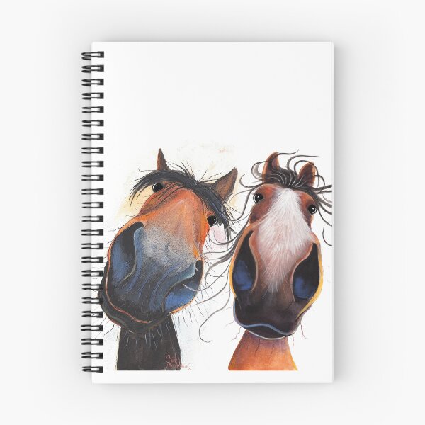 Artikelvorschau, Happy Horse Print 'FlaSH & Dave' von Shirley MacArthur entworfen und verkauft von Shirley MacArthur Art.