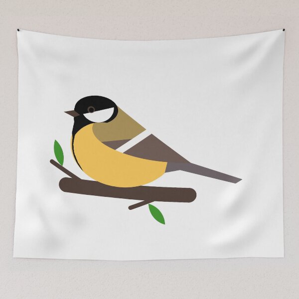 Item preview, Cute great tit bird - birds in my garden designed and sold by mikistudio.