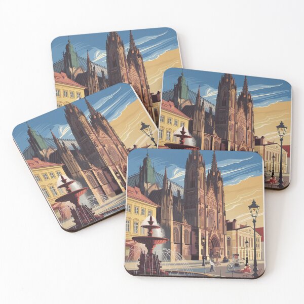 Item preview, Kosice Vintage Travel Poster designed and sold by TravelerRat.