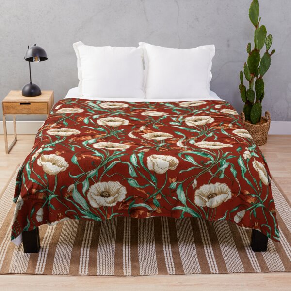 Item preview, Arts Nouveau Style Rust And Teal designed and sold by Angry Swan Designs.