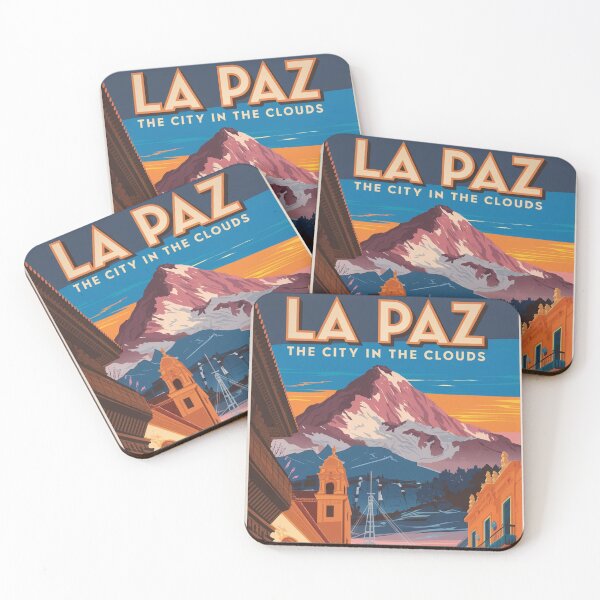 Aperçu de l'œuvre Affiche de voyage vintage de La Paz créée et vendue par TravelerRat.