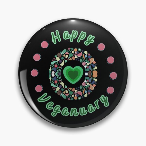 Item preview, Happy Veganuary Plant Based Goodness designed and sold by LivingRoomZoo.